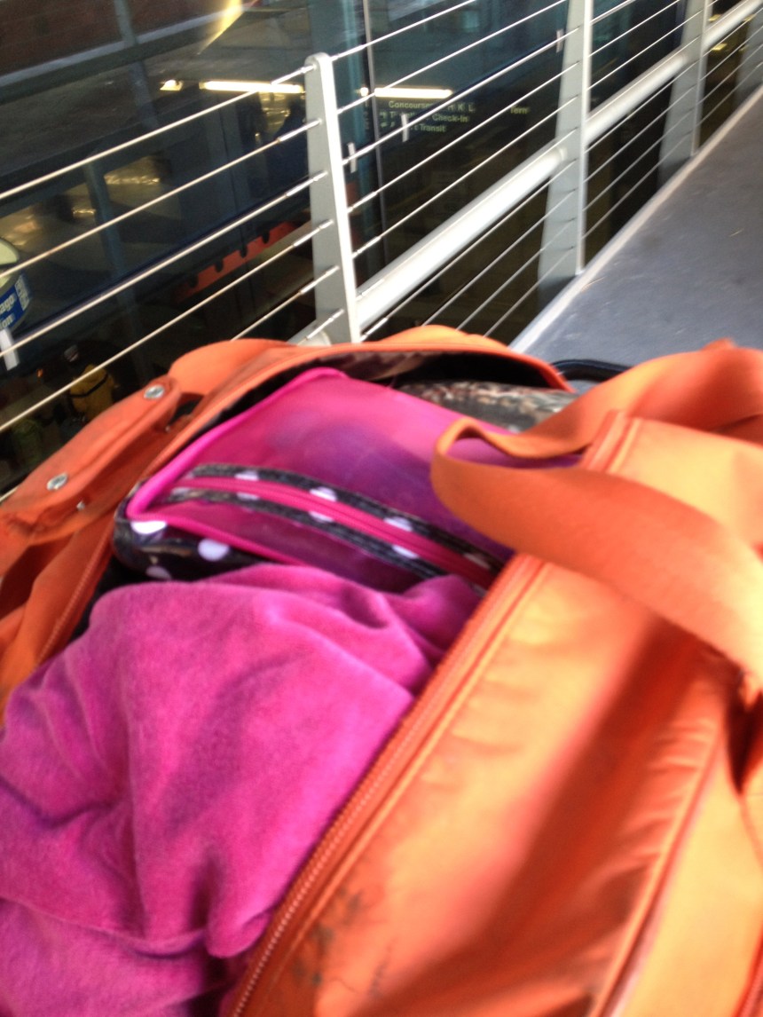 RIP orange suitcase.2008-2012