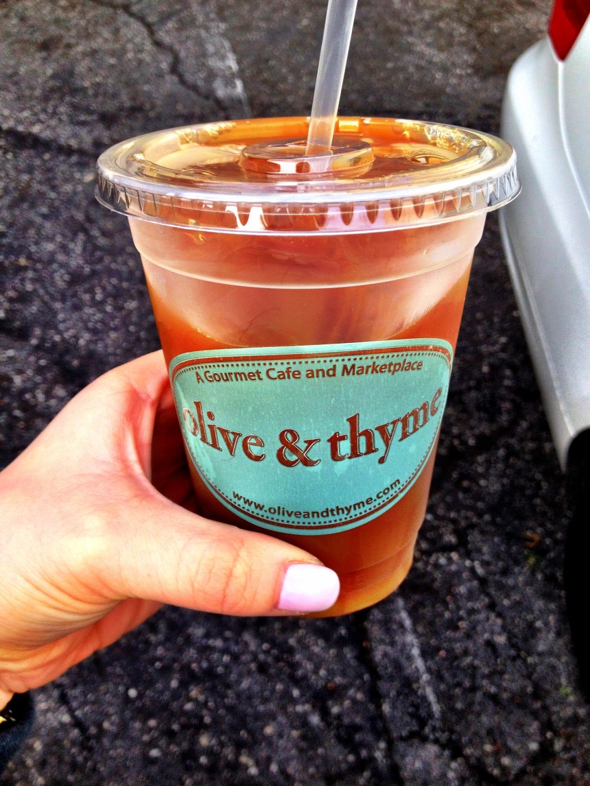 Iced coffee from