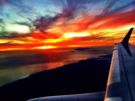 My view on my flight home